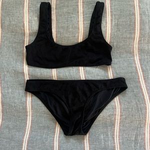 Solid & Striped black bikini